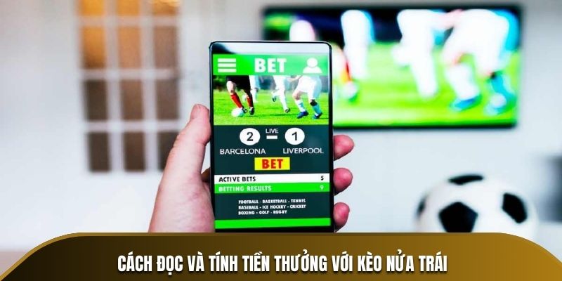 Cách đọc và tính tiền thưởng với kèo nửa trái